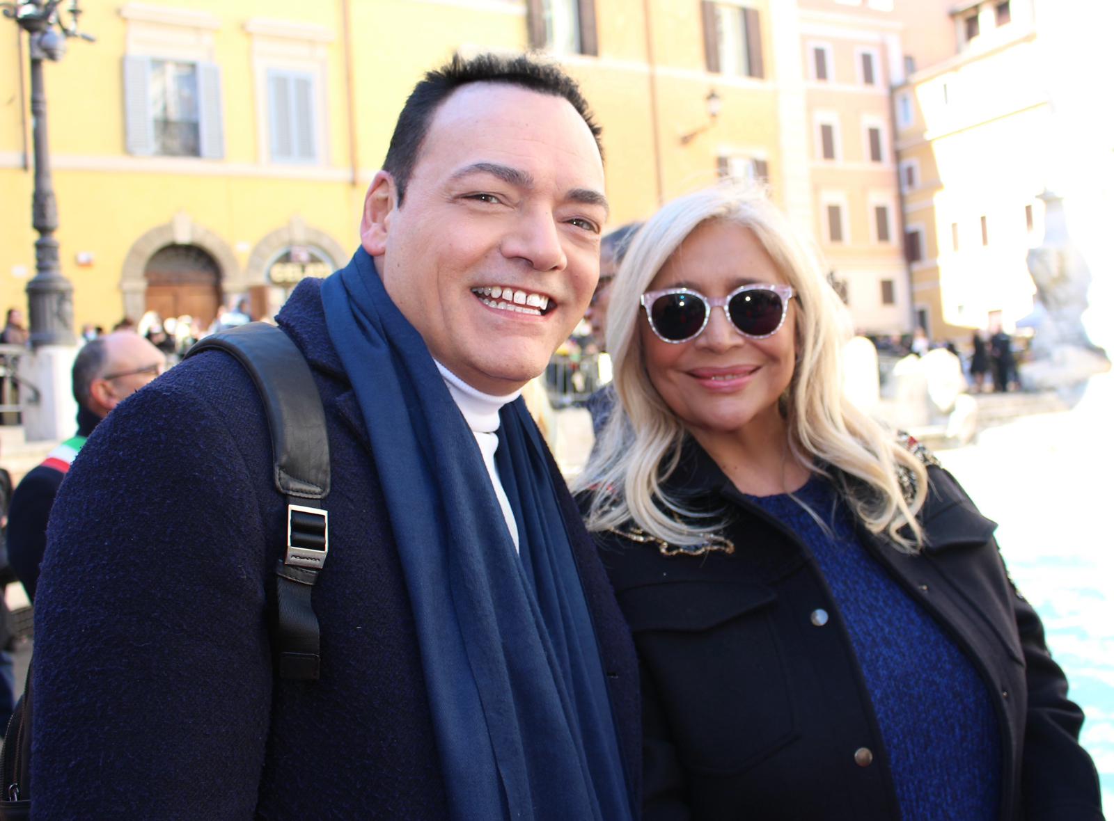 Igor Righetti con Mara Venier