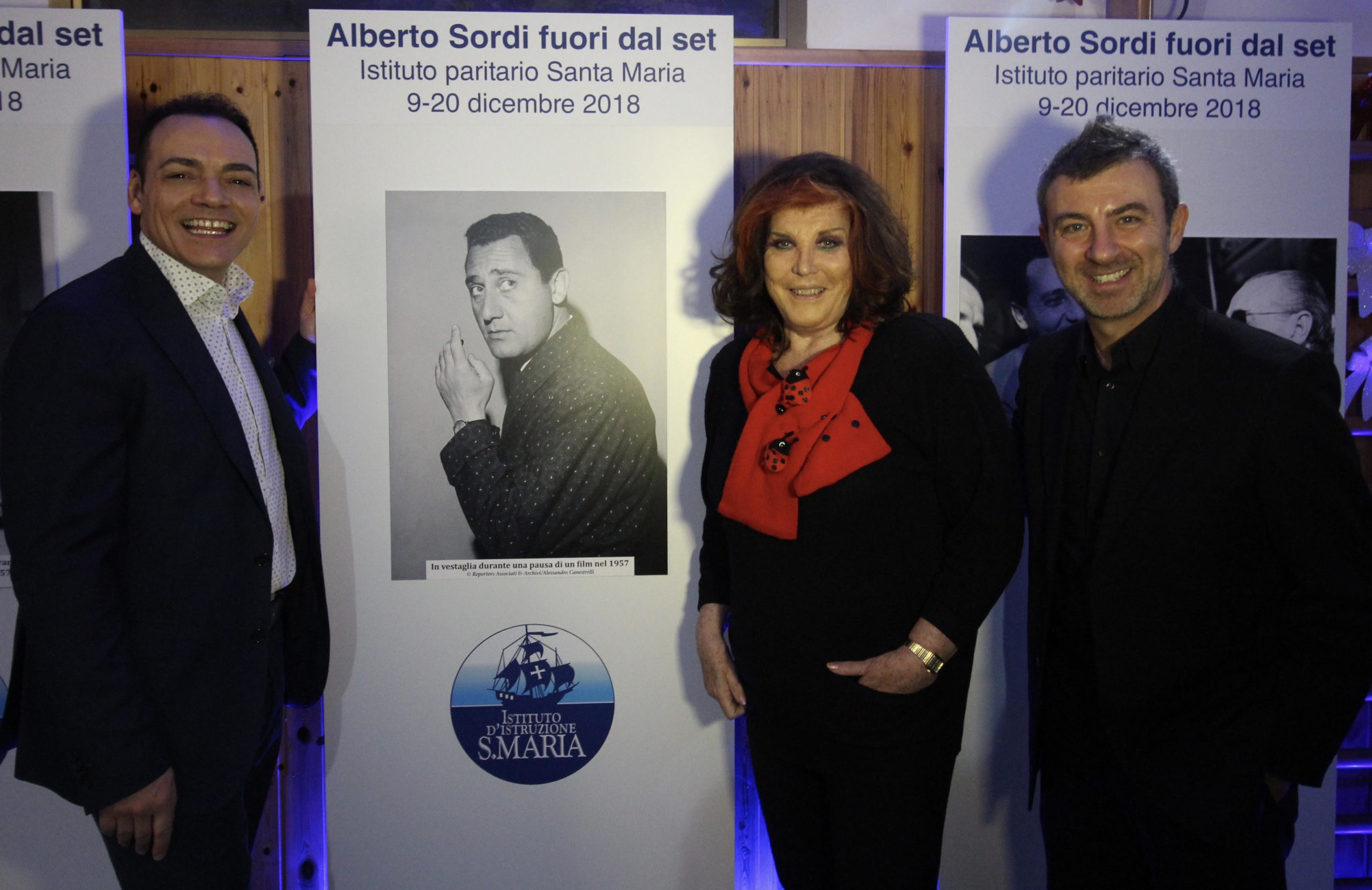 Con Patrizia de Blanck e il fotografo delle star Alessandro Canestrelli