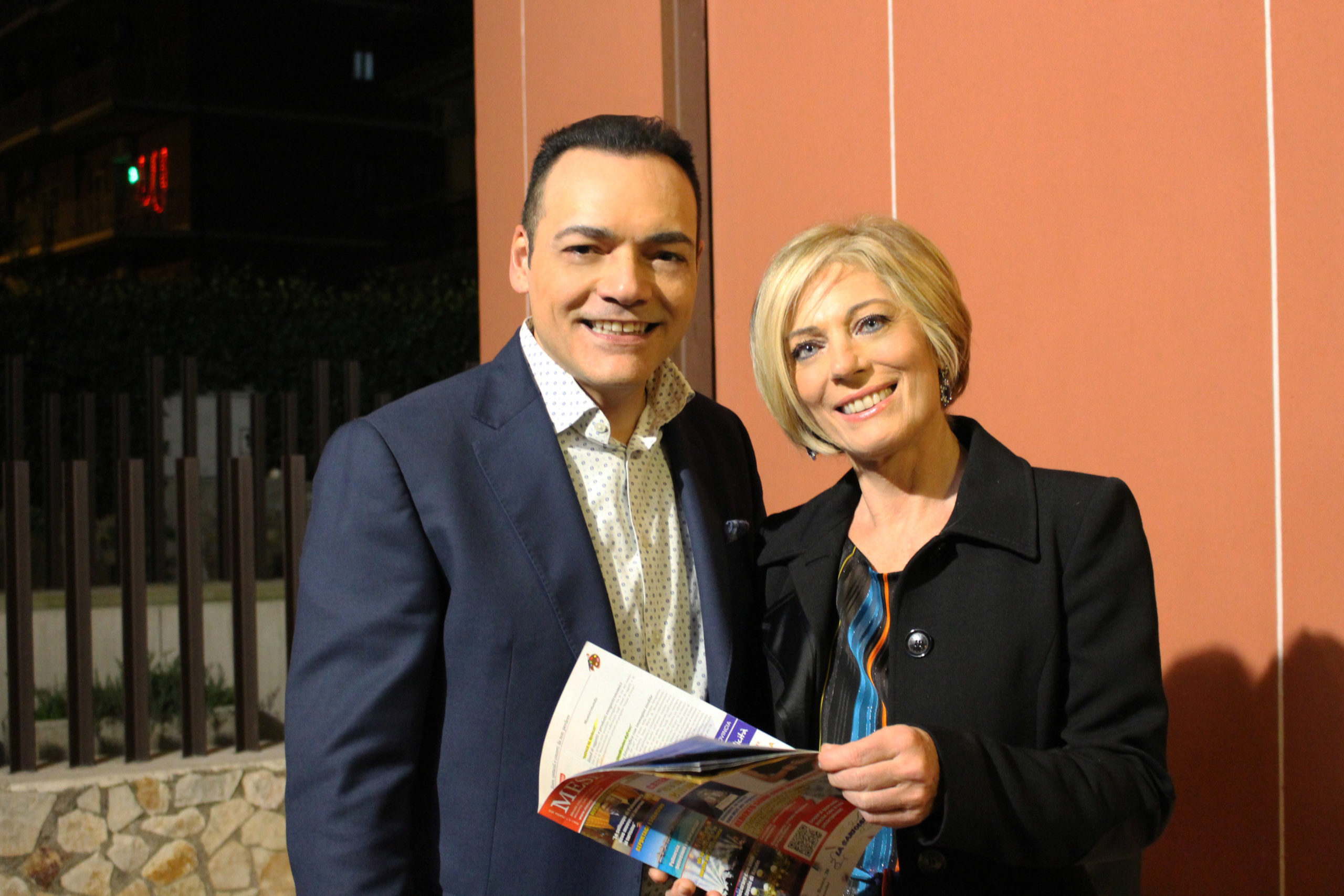 Con la giornalista del Tg2 Maria Concetta Mattei