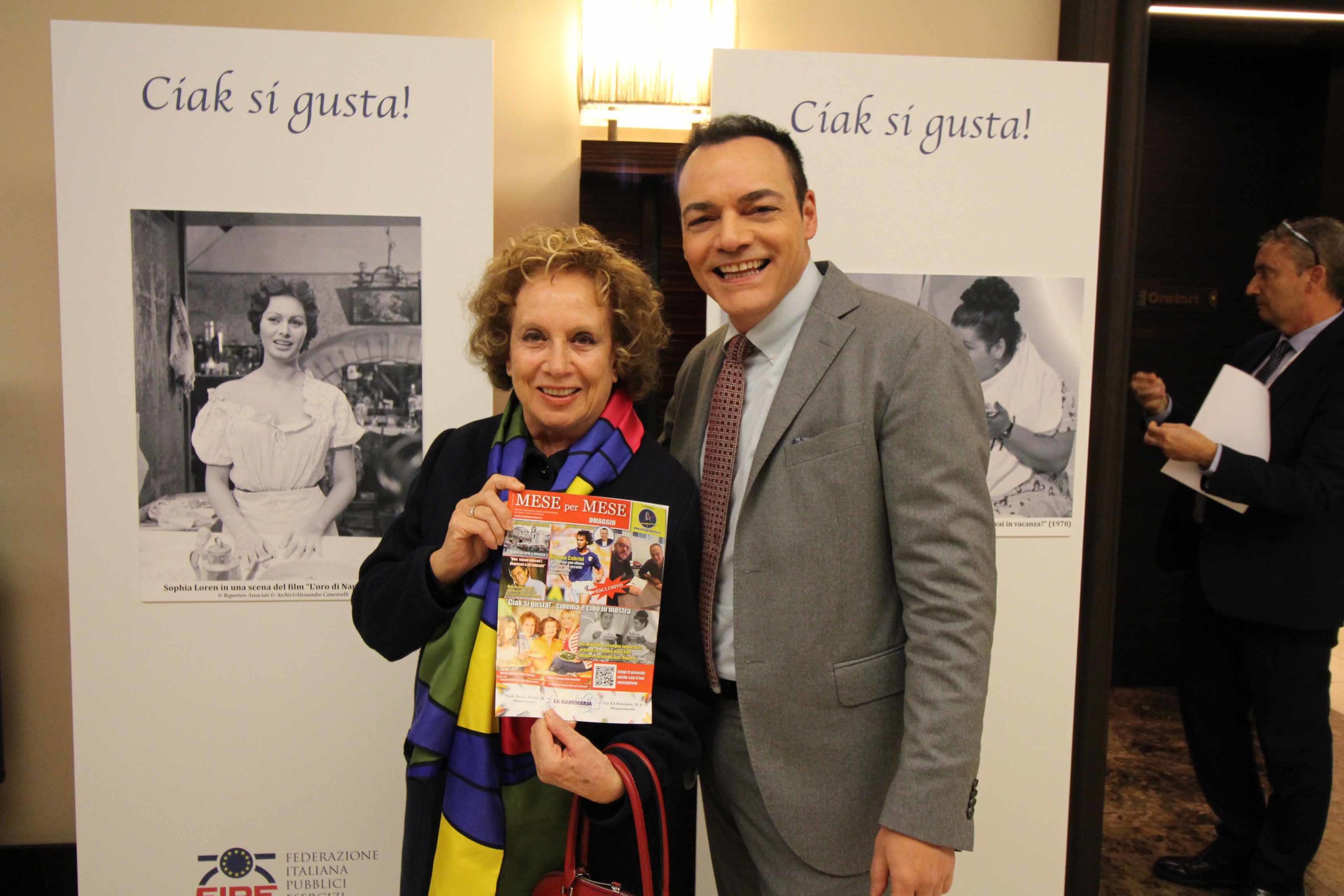Con l'annunciatrice Rai Rosanna Vaudetti