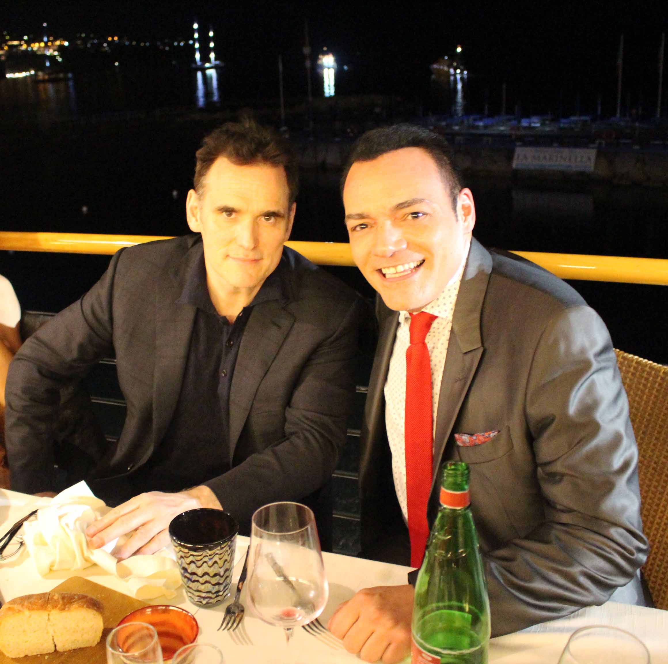 Con l'attore Matt Dillon