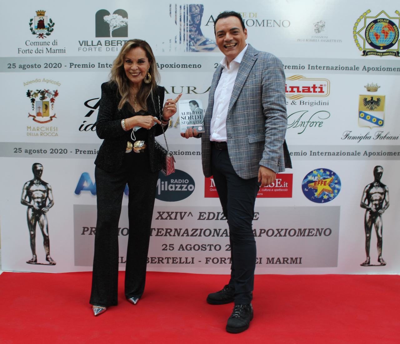 Igor Righetti con la giornalista Silvana Giacobini