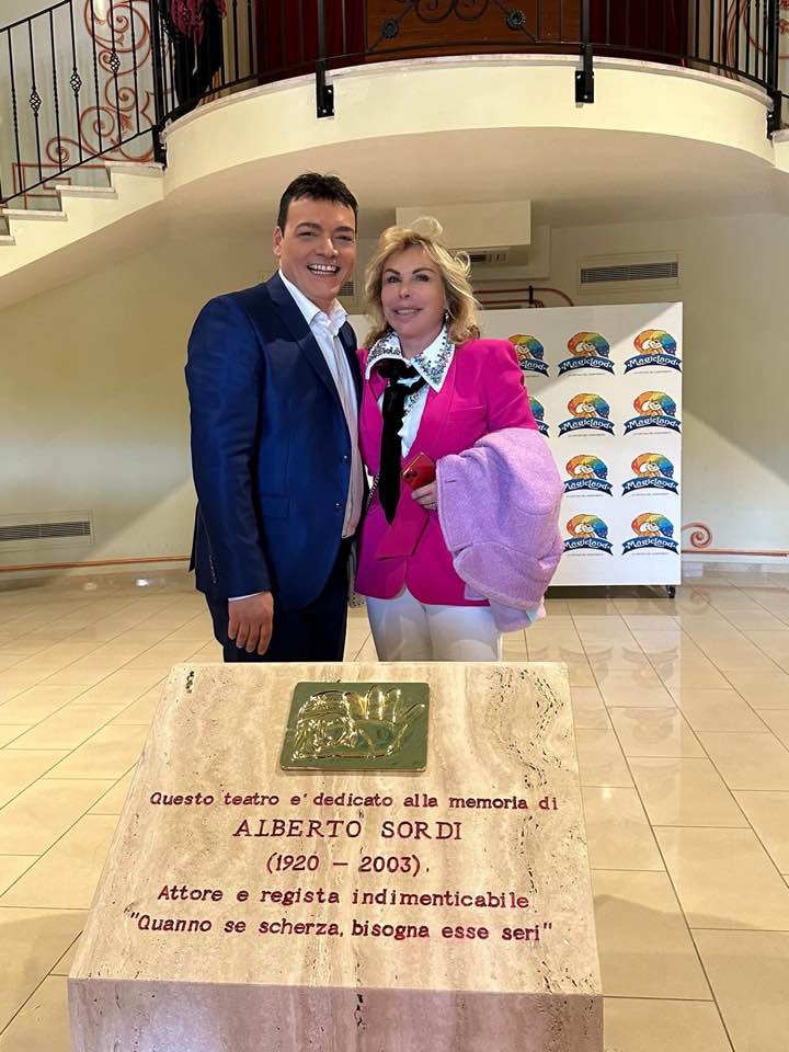 Igor Righetti con l'imprenditrice Mariastella Giorlandino