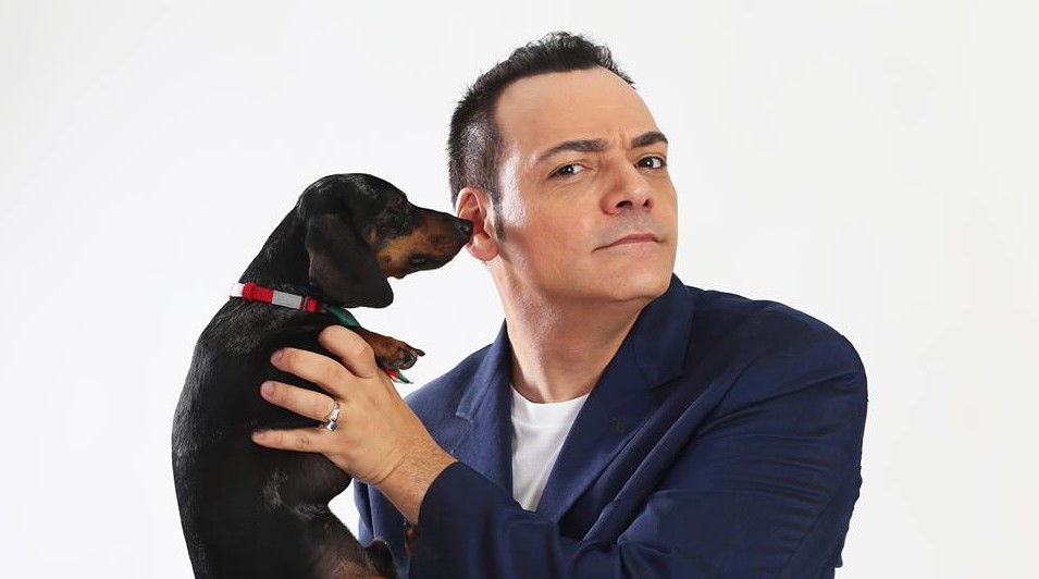 Igor Righetti e il suo inseparabile bassotto Byron