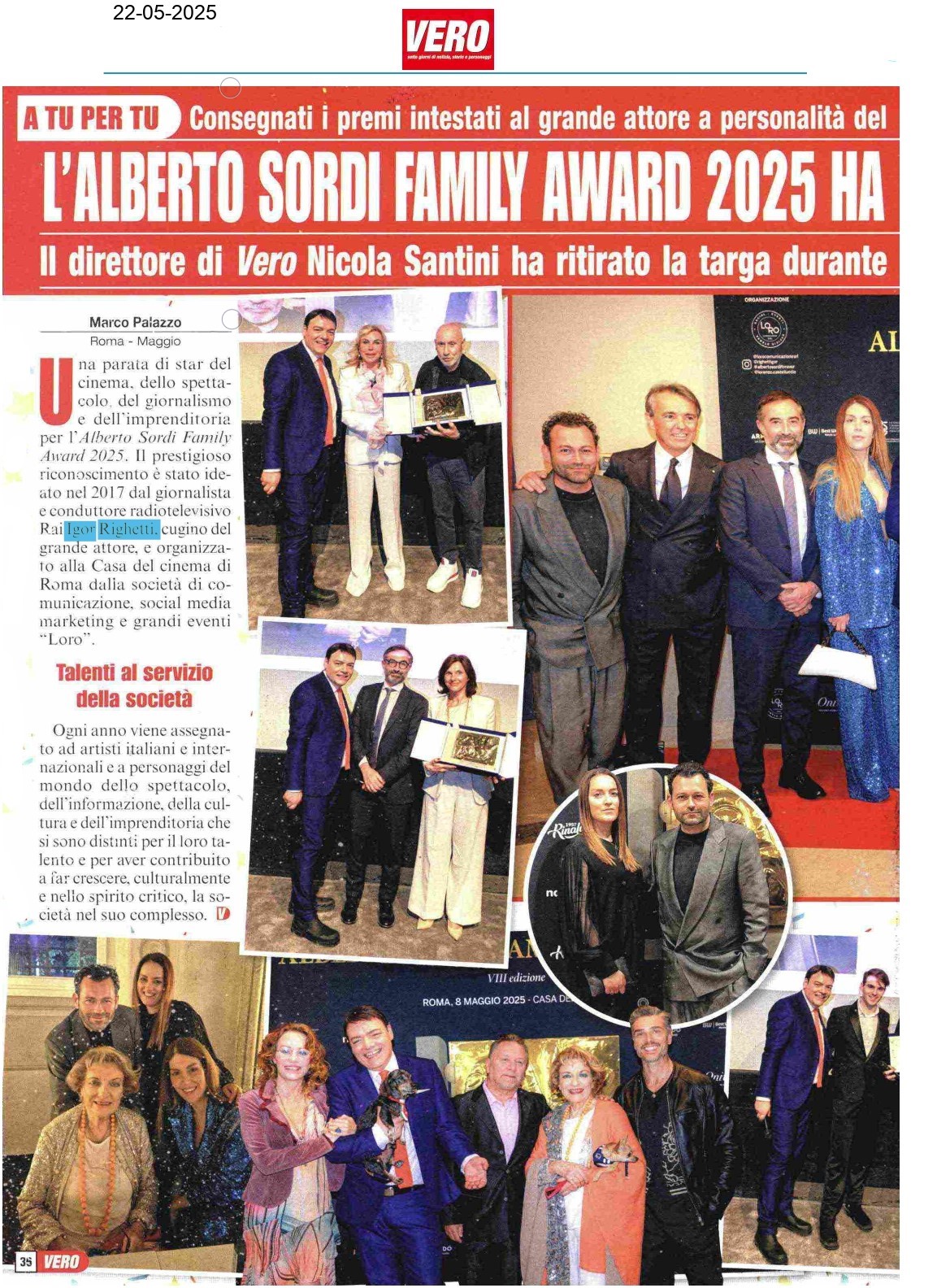 Vero — 22/05/2025 · pag. 1 di 2