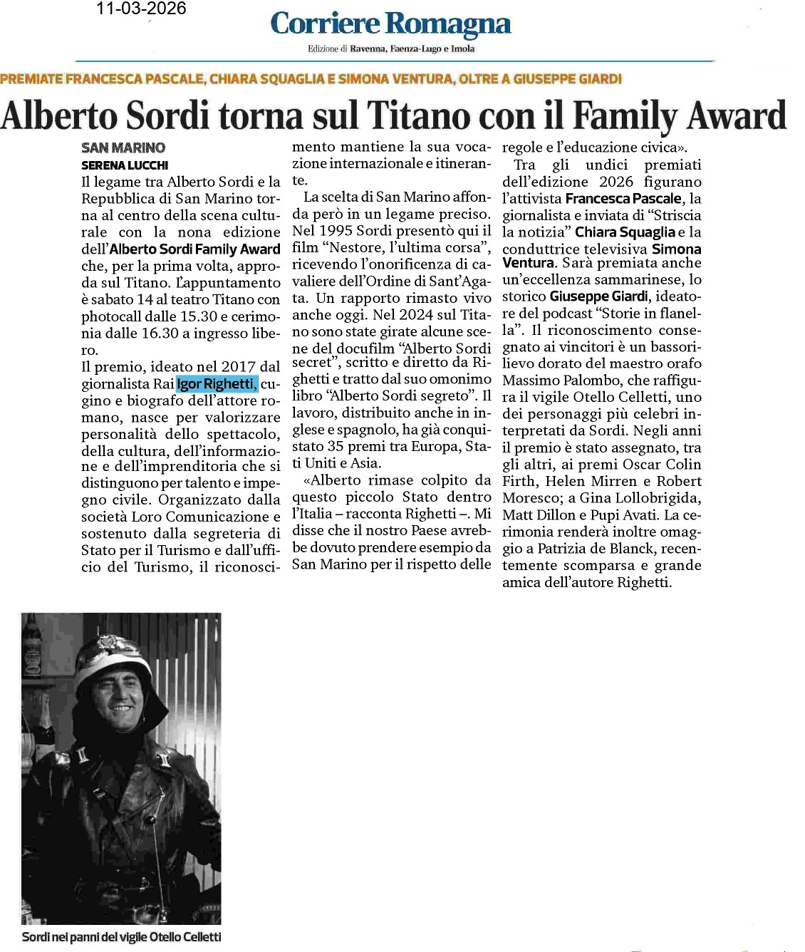 Corriere Romagna — 11/03/2026