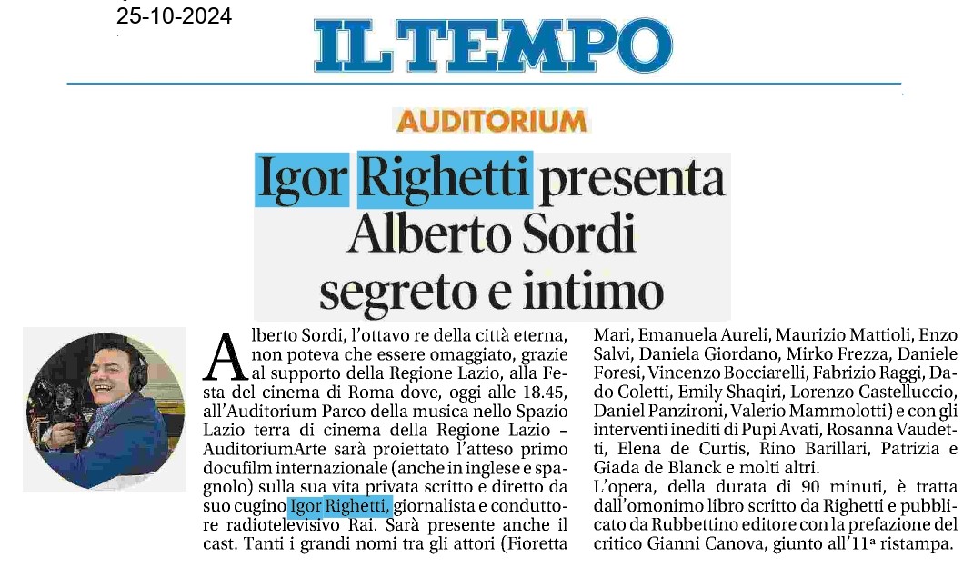 Il Tempo — 25/10/2024
