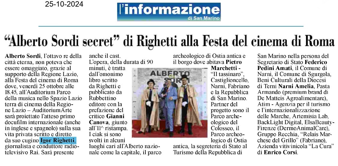 L’Informazione di San Marino — 25/10/2024